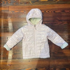 The North Face Kids' Mossbud Swirl Reversible Water Repellent Heatseeker™ coat